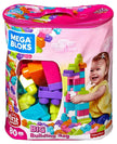 Mega Bloks First Builders Big Building Bag 80-Pieces Pink DCH62