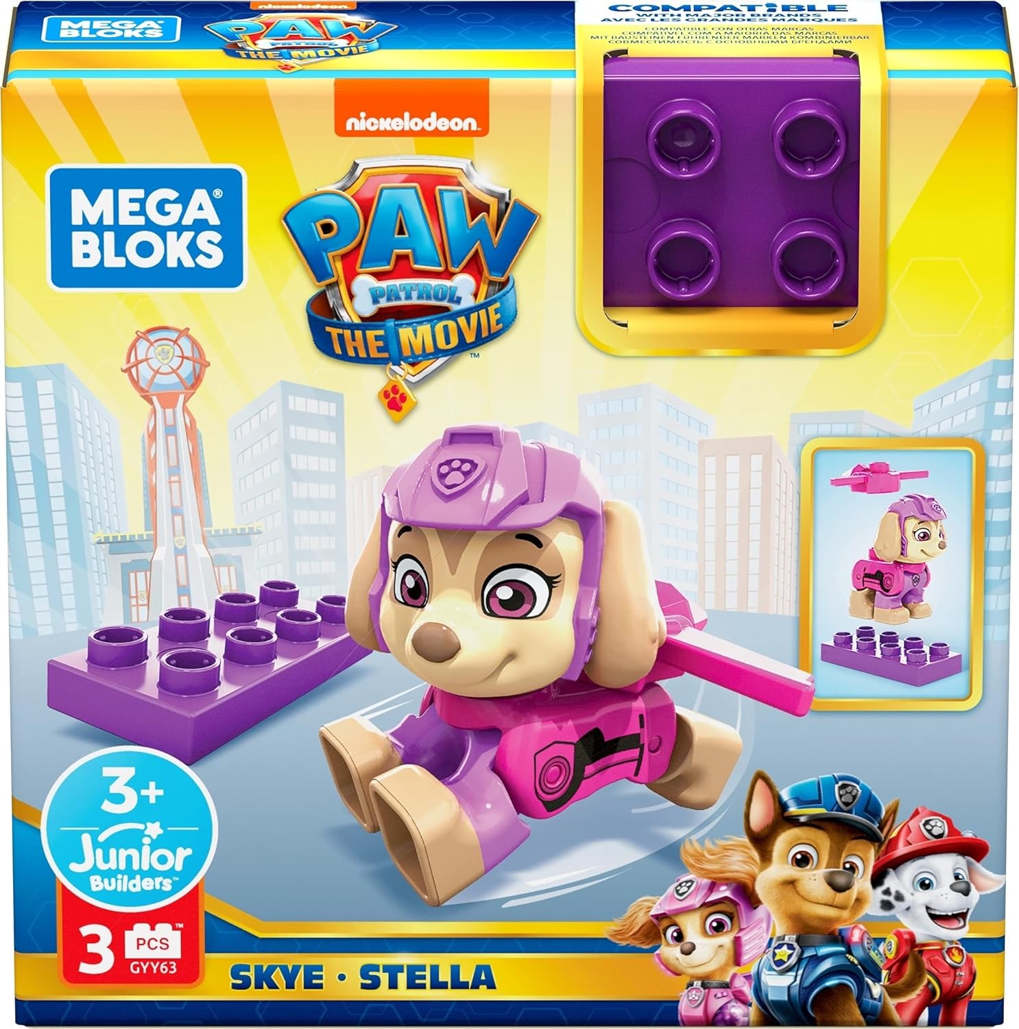 Mega Bloks Paw Patrol The Movie Skye GYY63/GYH89 - Colorland Toys
