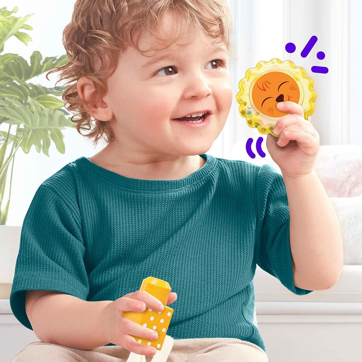 Mega Bloks Sensory Rock 'N Rattle Safari HKN42 - Colorland Toys