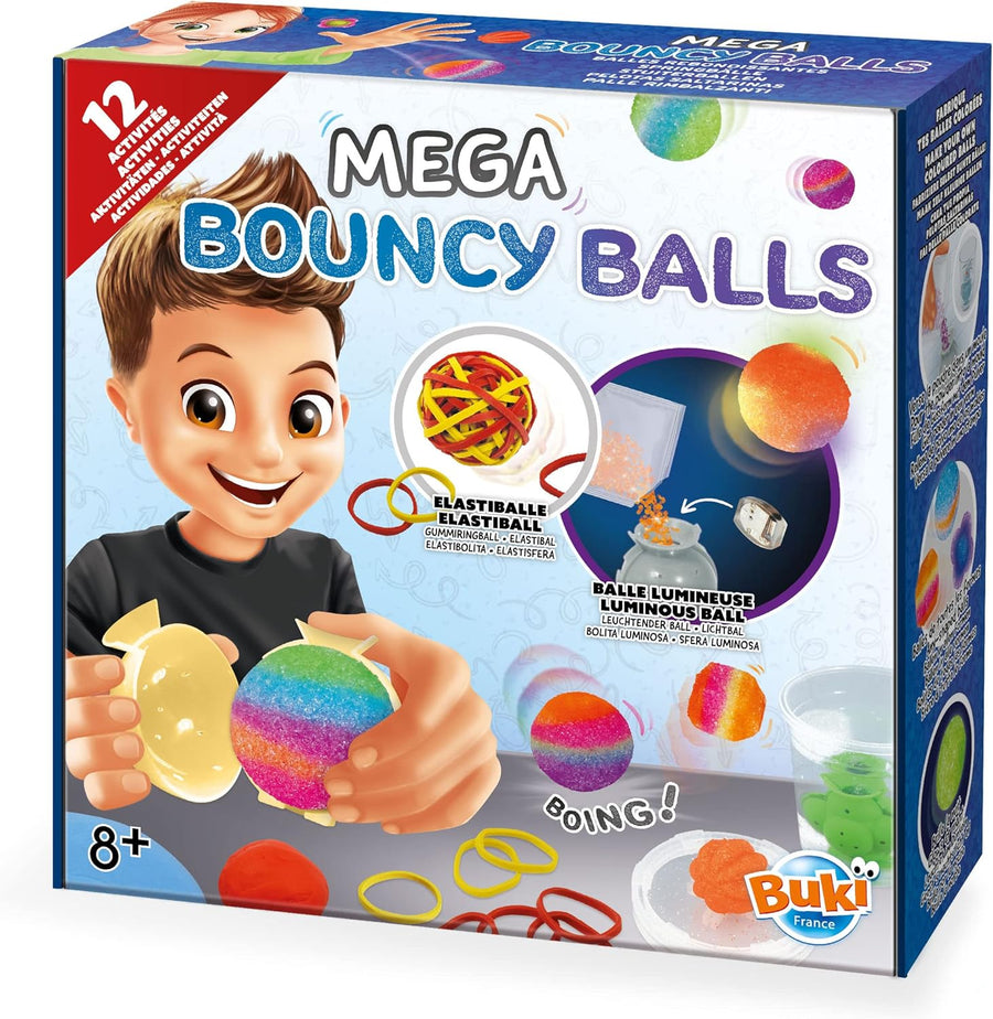 Mega Bouncy Balls by Buki – DIY Luminous Ball Kit for Ages 8+