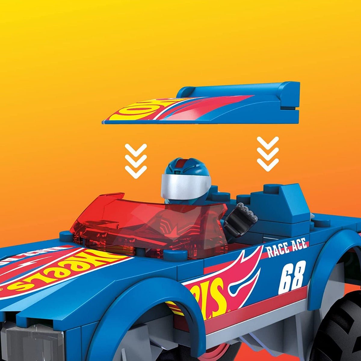 Mega Brands Hot Wheels Race Ace Monster Truck HDJ93 - Colorland Toys