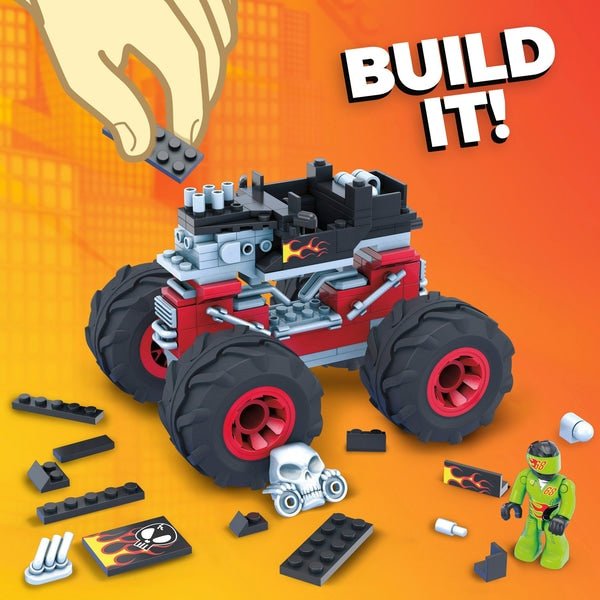 Mega Construx Hot Wheels Bone Shaker Monster Truck GVM27 - Colorland Toys