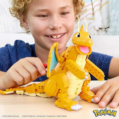Mega Construx Pokemon Dragonite Figure with Motion Building Set HKT25 - Colorland Toys