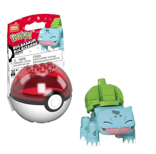Mega Construx Pokemon Evergreen Poke Ball - Bulbasaur GVK61/GFC85 — image 1