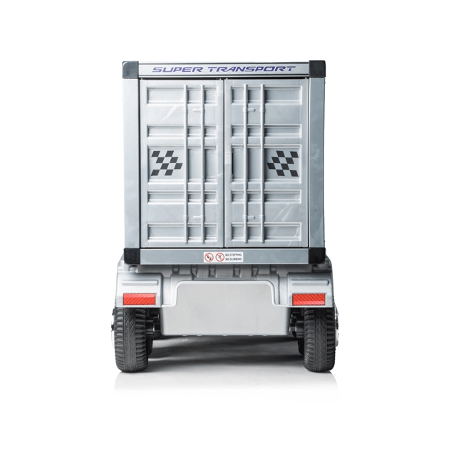 Megastar Battery Towing Container Ride On Truck White JJ2011 — image 4
