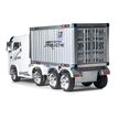Megastar Battery Towing Container Ride On Truck White JJ2011