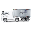 Megastar Battery Towing Container Ride On Truck White JJ2011