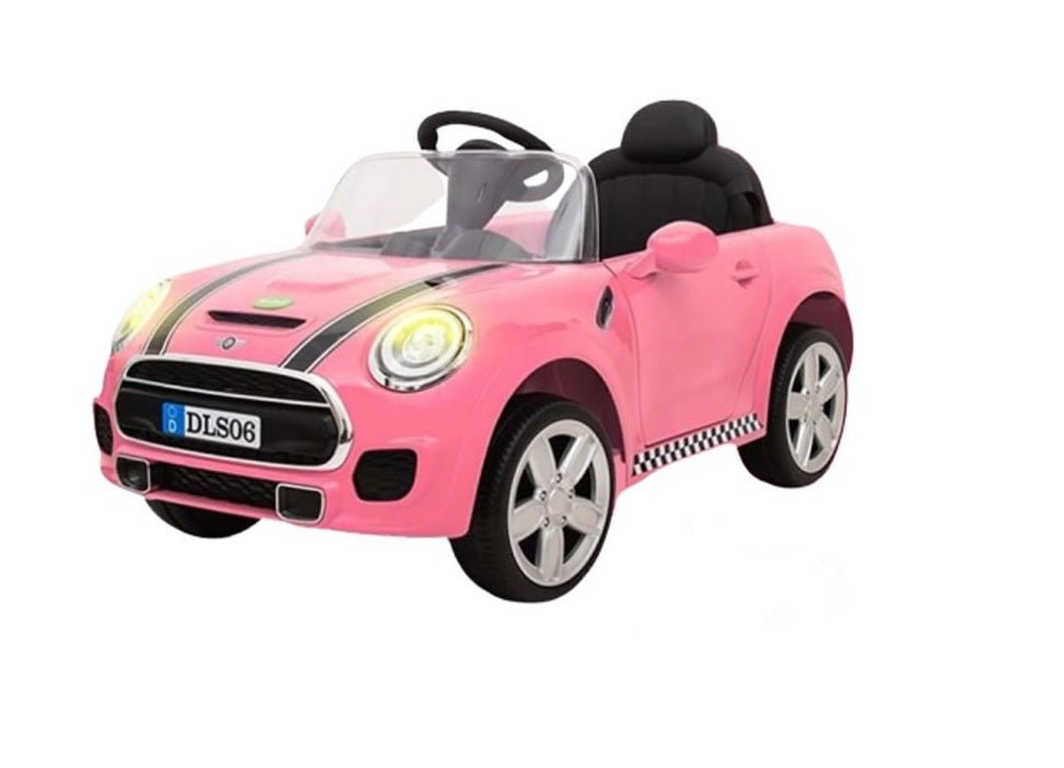 Pink Mini Cooper Battery Operated Toy Car 6v Mini Cooper Push Car