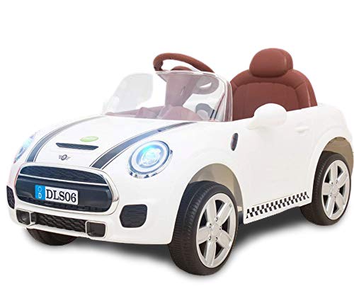 Megastar Mini Cooper Battery Operated Ride On White Car DLS06 — image 1