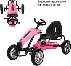 Megastar Ride On Pedal Go Kart Racer Pink DMD308 - Colorland Toys
