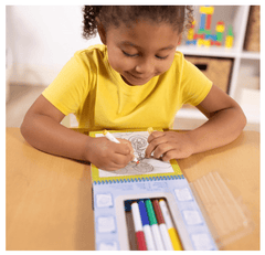 Melissa & Doug Colour by Number Activity Book Blue MD5378 - Colorland Toys