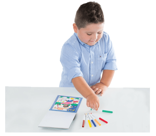 Melissa & Doug Colour by Number Activity Book Blue MD5378 - Colorland Toys