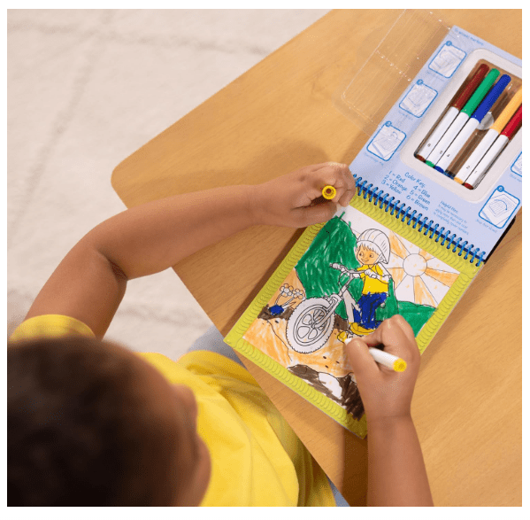 Melissa & Doug Colour by Number Activity Book Blue MD5378 - Colorland Toys