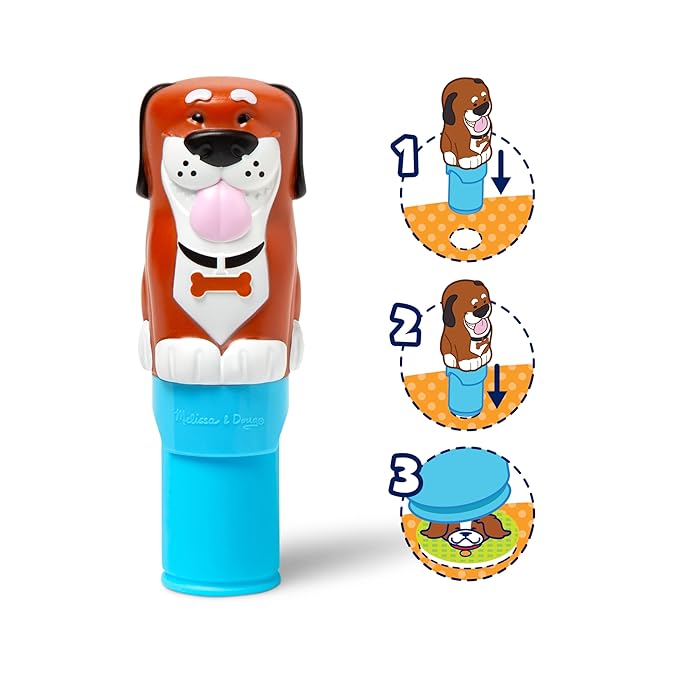 Melissa & Doug Sticker WOW! Dog Bundle Sticker Stamper, Activity Pad & Refill MD50228 - Colorland Toys