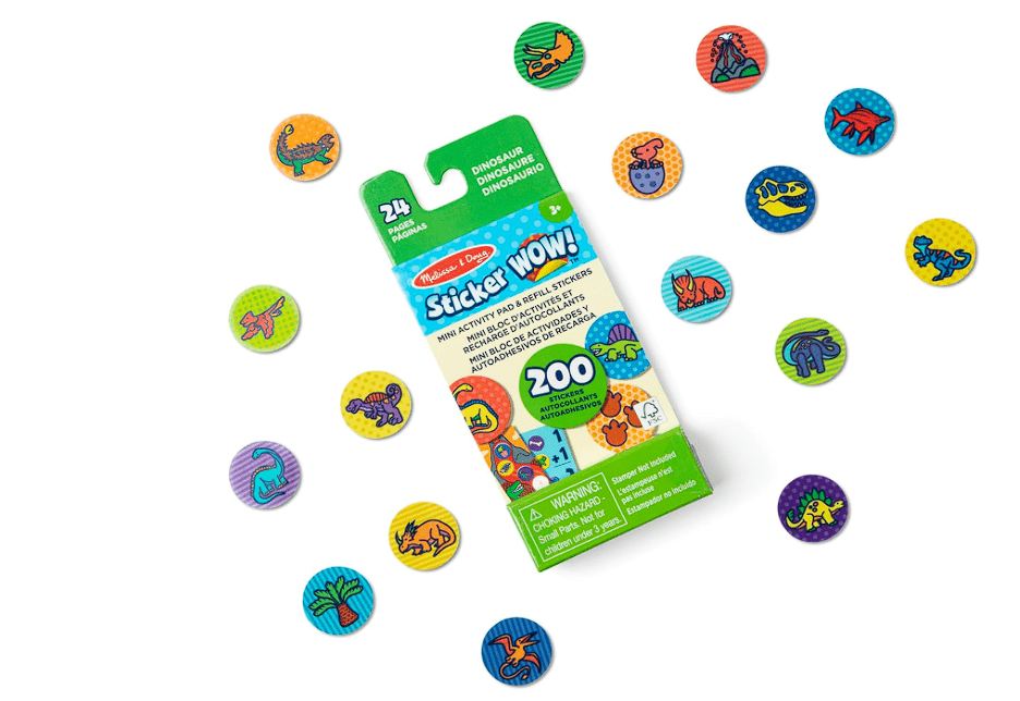 Melissa & Doug Sticker Wow Mini Activity Pad with Refill Stickers Dinosaur MD50298 — image 2