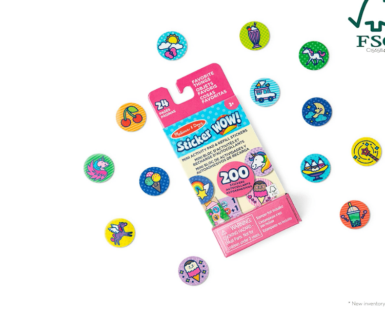 Melissa & Doug Sticker Wow Mini Activity pad With Refill Stickers MD50296 - Colorland Toys