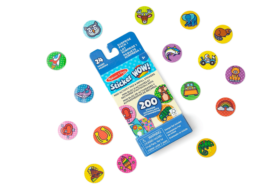 Melissa & Doug Sticker Wow Mini Activity Pad With Refill Stickers Surprise Pack MD50299 - Colorland Toys