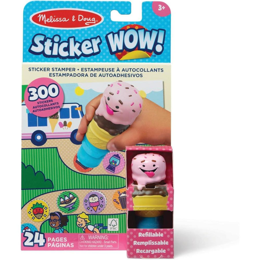 Melissa & Doug Sticker WOW Stamper & Activity Pad - Ice Cream MD50136 — image 1