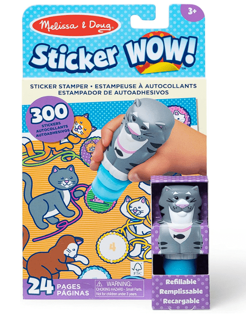 Melissa & Doug Sticker Wow Sticker Stamper & Activity Pad - Cat MD50235 — image 1
