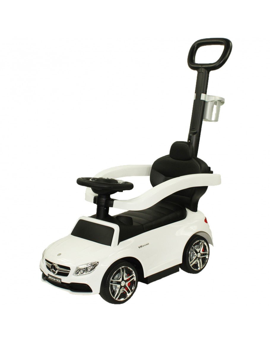 Mercedes-Benz AMG C63 Push Car with Handle White 639-1 — image 1
