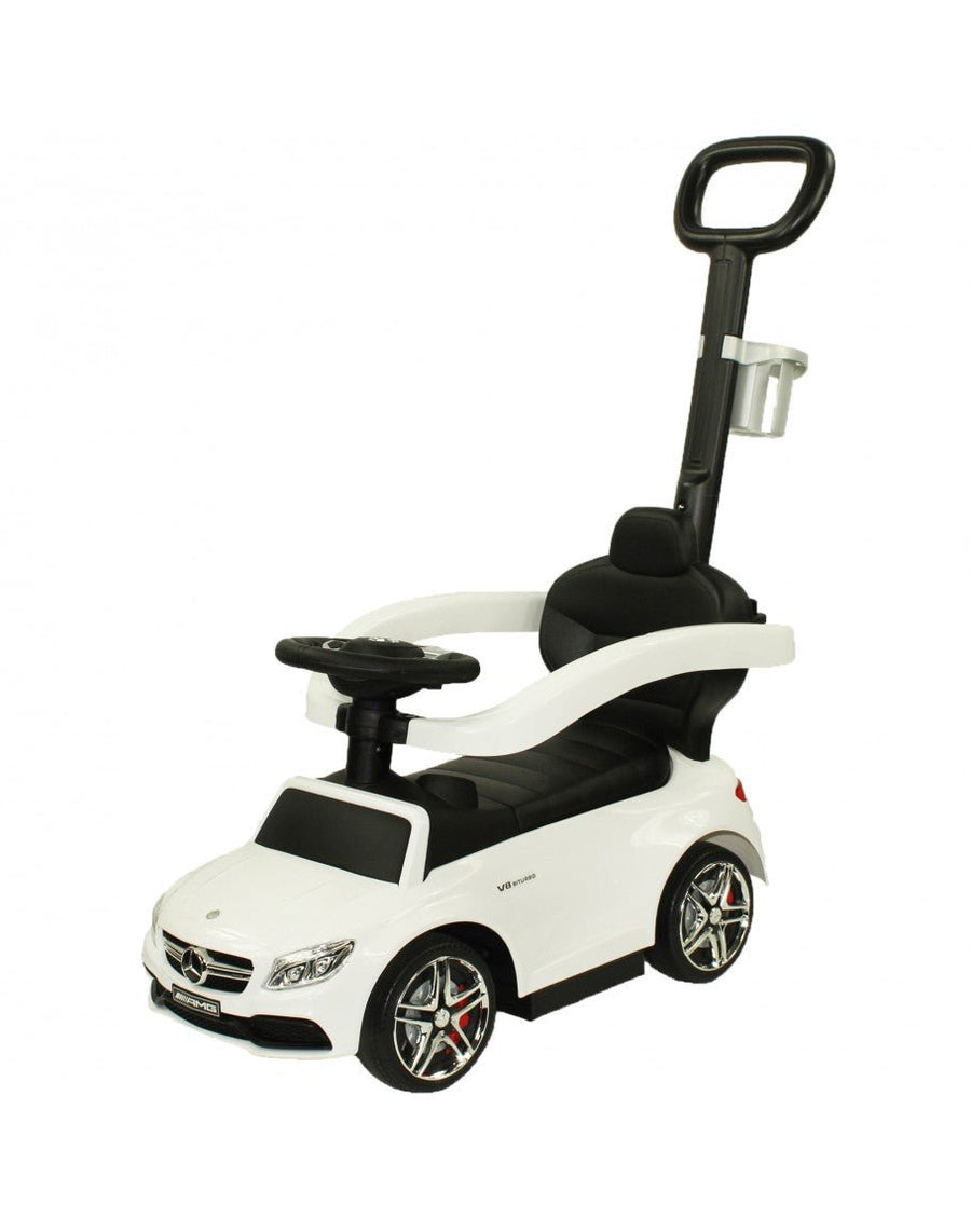Mercedes-Benz AMG C63 Push Car with Handle White 639-1 — image 1