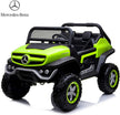 سيارة مرسيدس بنز AMG Unimog 4x4 بمقعدين للركوب، لون أخضر، 7988