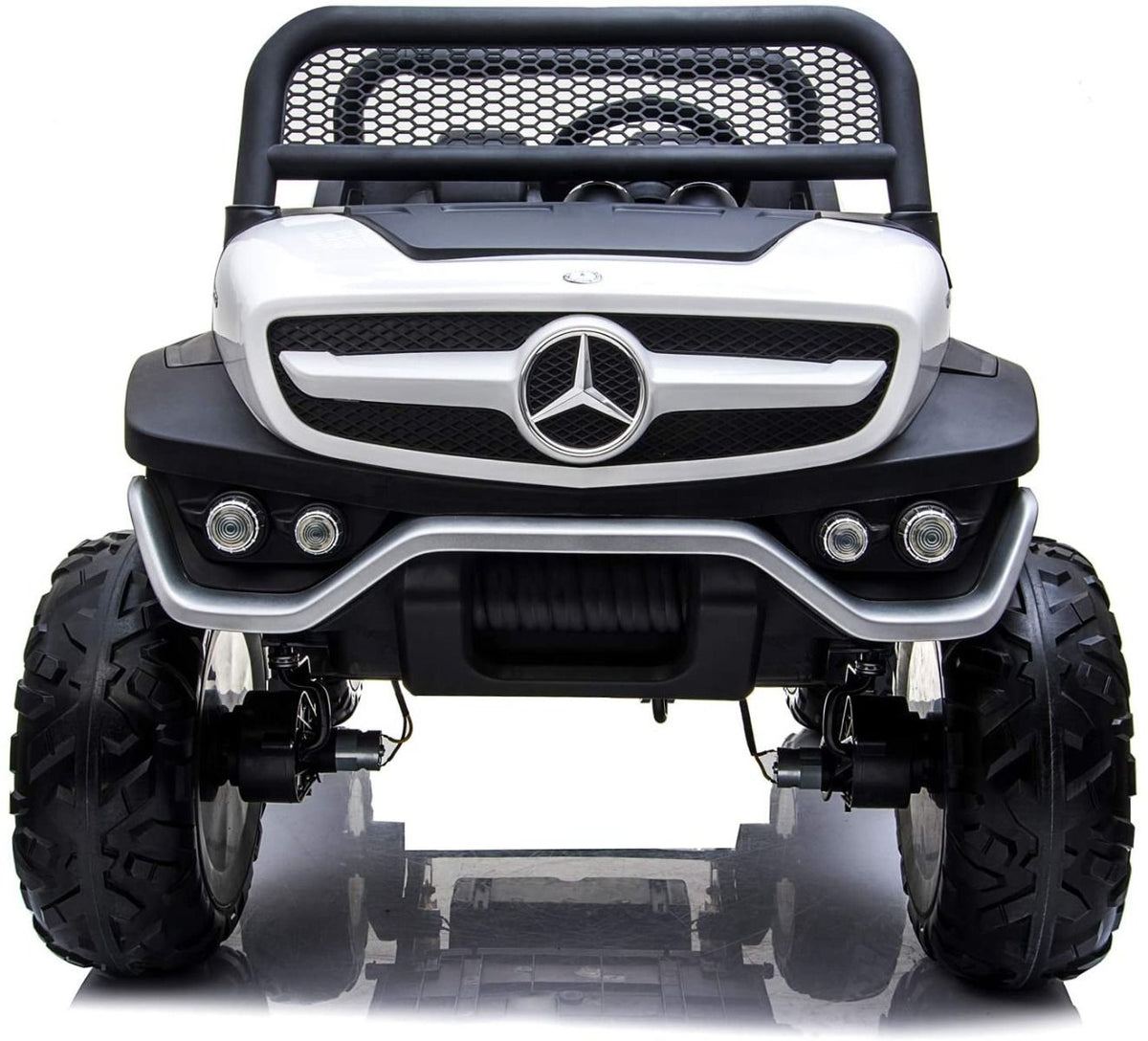 سيارة مرسيدس بنز AMG Unimog 4x4 بمقعدين للركوب، لون أبيض، 7988 — image 2