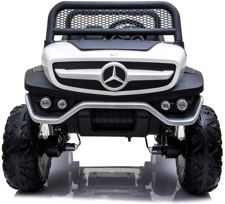 سيارة مرسيدس بنز AMG Unimog 4x4 بمقعدين للركوب، لون أبيض، 7988 — image 2