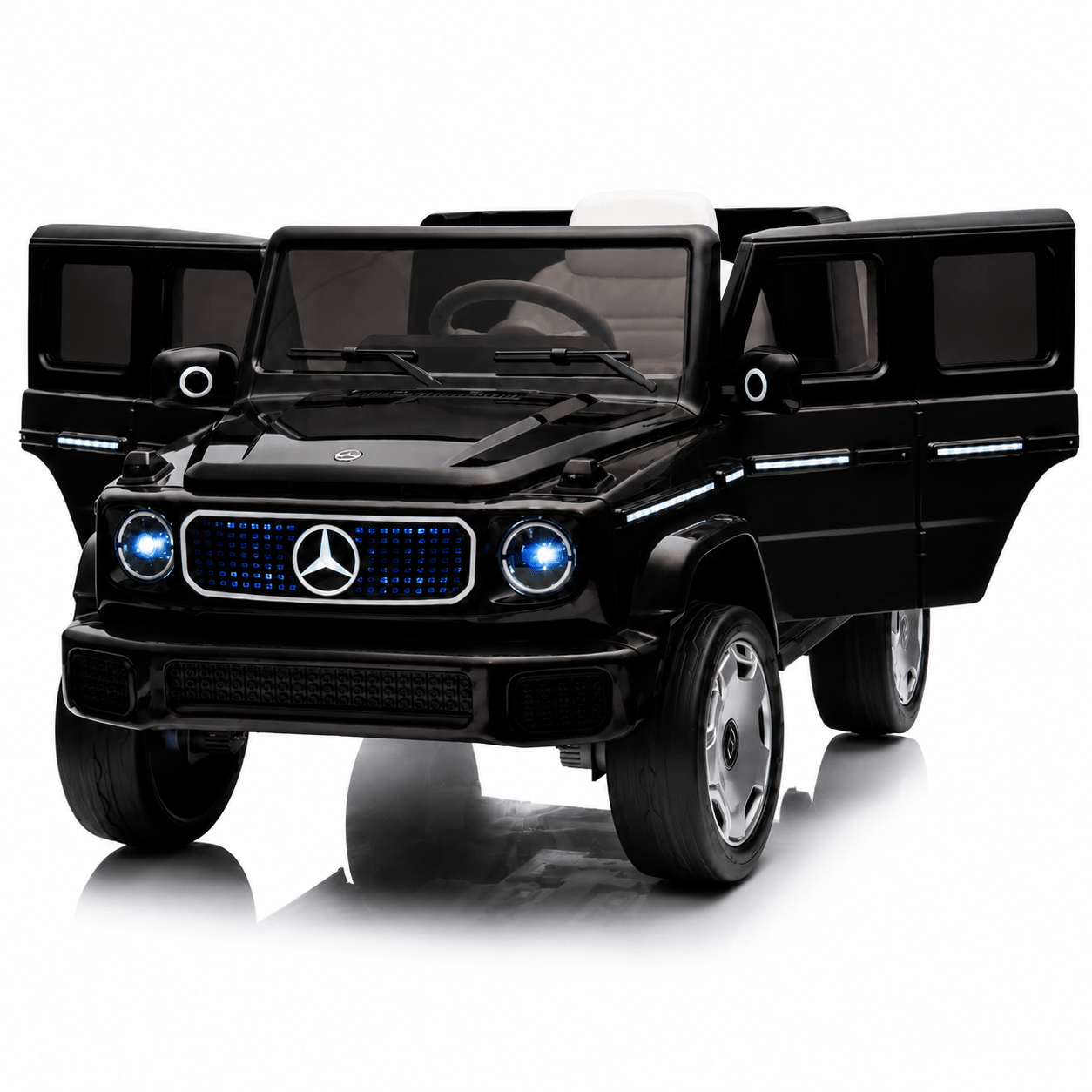 Mercedes Benz G-63 AMG 12V Ride-On EVA- Leather 2M Black JJ2088 - Colorland Toys