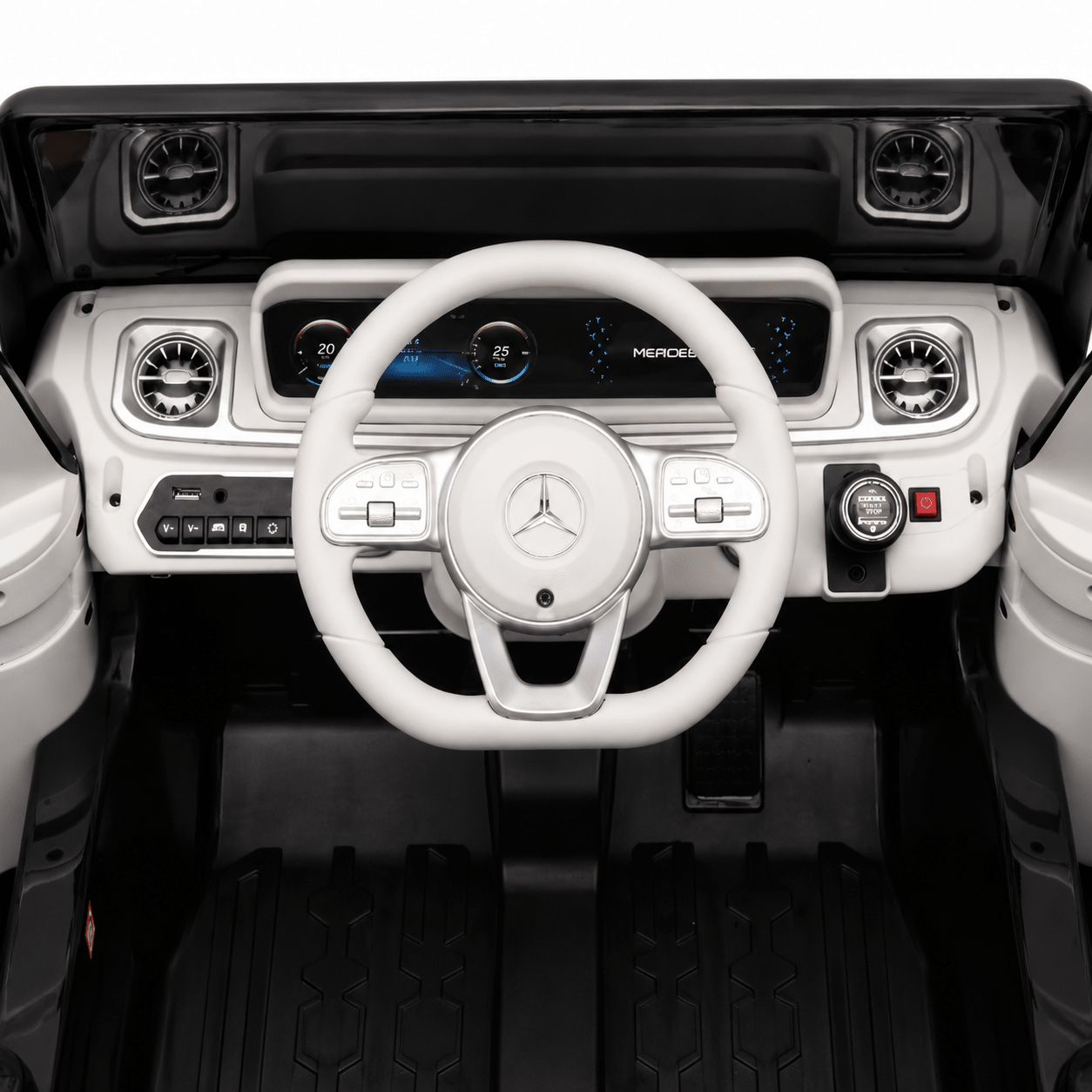 Mercedes Benz G-63 AMG 12V Ride-On EVA- Leather 2M Black JJ2088 - Colorland Toys
