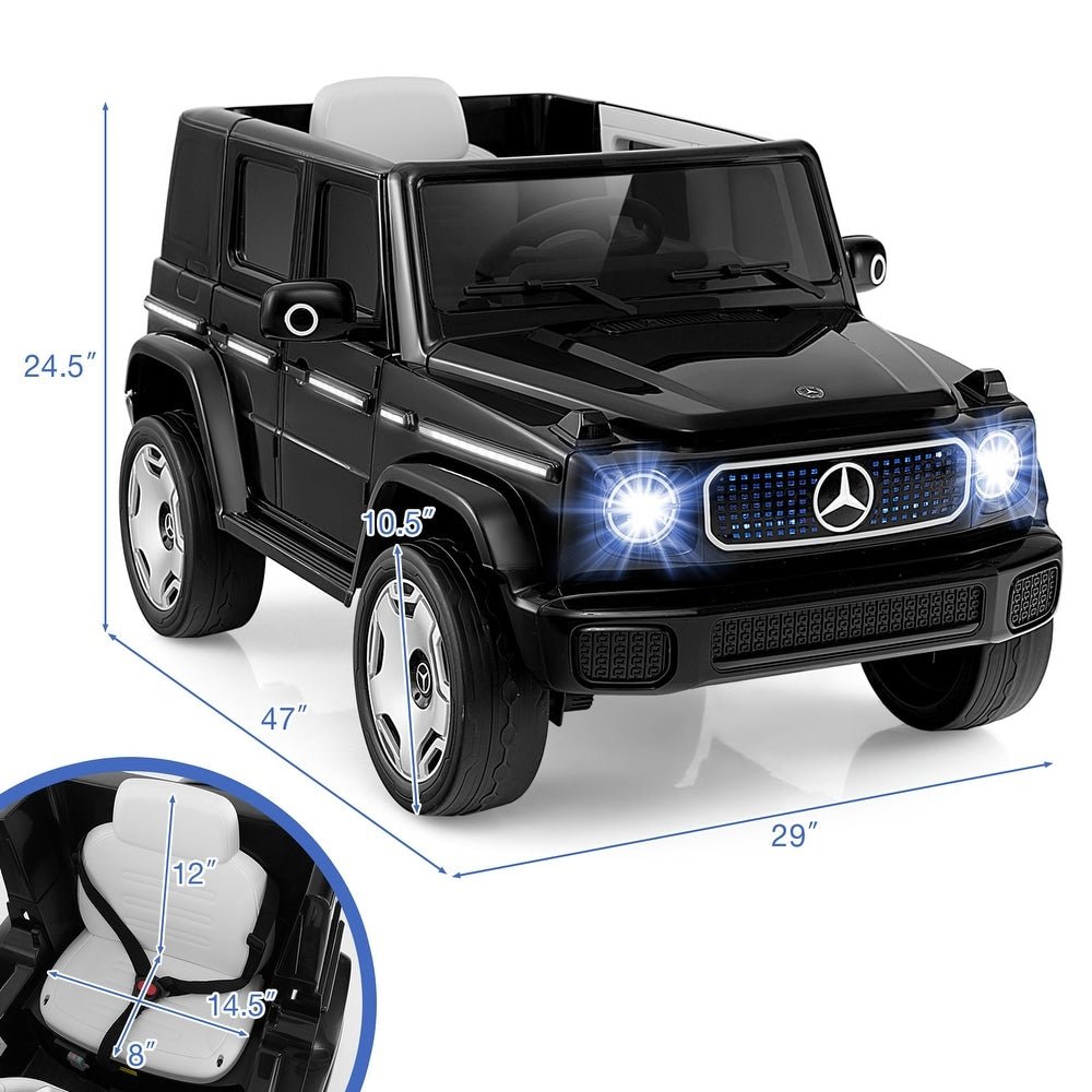 Mercedes Benz G-63 AMG 12V Ride-On EVA- Leather 2M Black JJ2088 - Colorland Toys