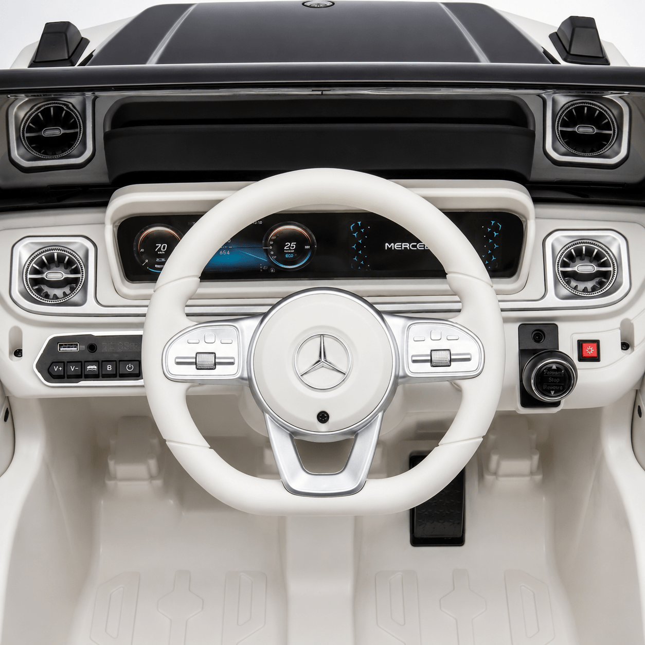 Mercedes Benz G-63 AMG 12V Ride-On EVA- Leather 2M Grey JJ2088 - Colorland Toys