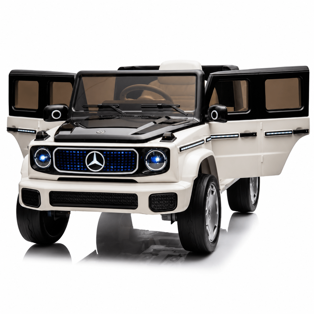Mercedes Benz G-63 AMG 12V Ride-On EVA- Leather 2M Grey JJ2088 - Colorland Toys