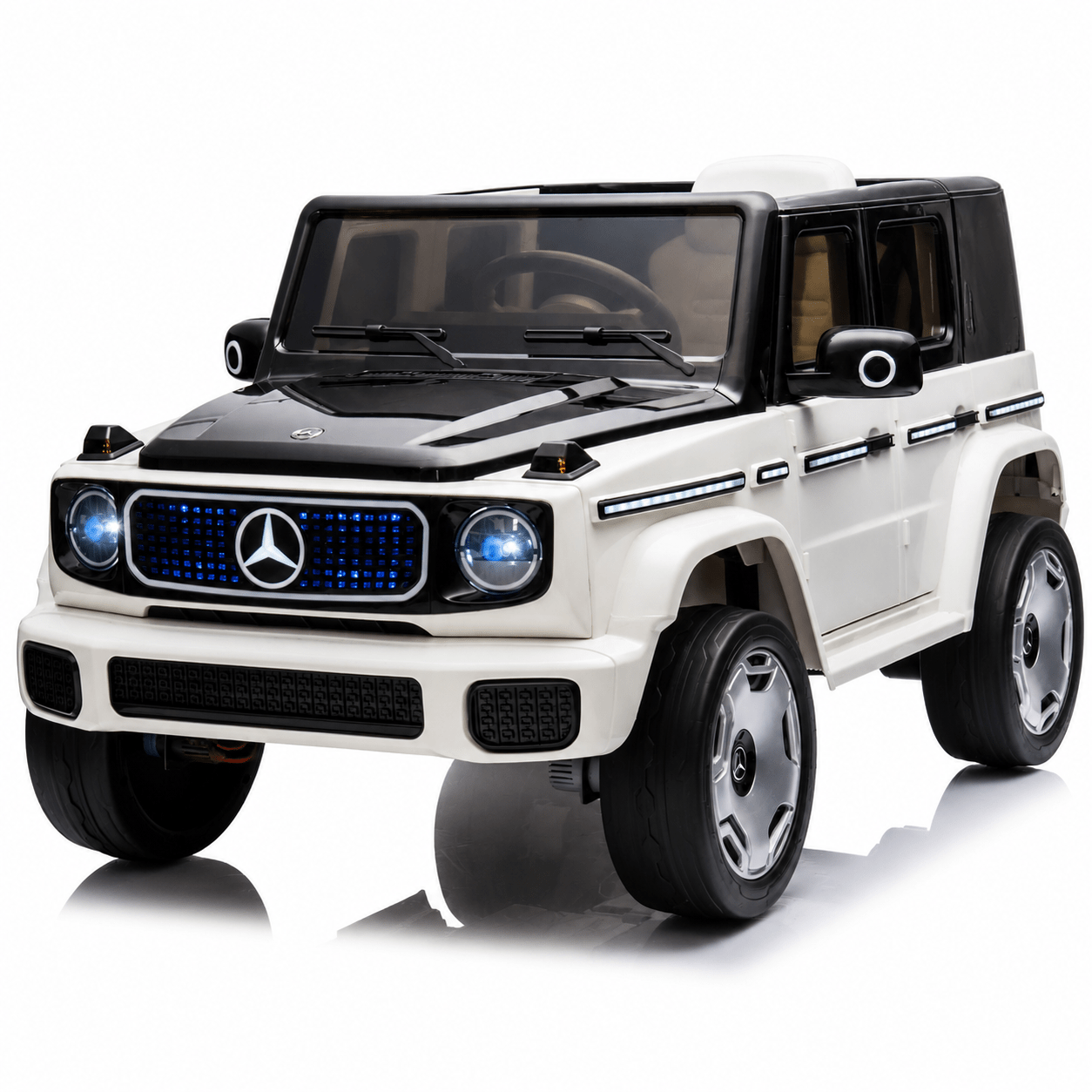 Mercedes Benz G-63 AMG 12V Ride-On EVA- Leather 2M Grey JJ2088 - Colorland Toys