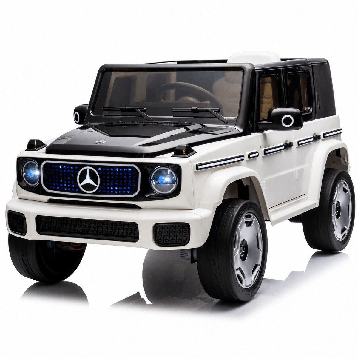 Mercedes Benz G-63 AMG 12V Ride-On EVA- Leather 2M Grey JJ2088 - Colorland Toys