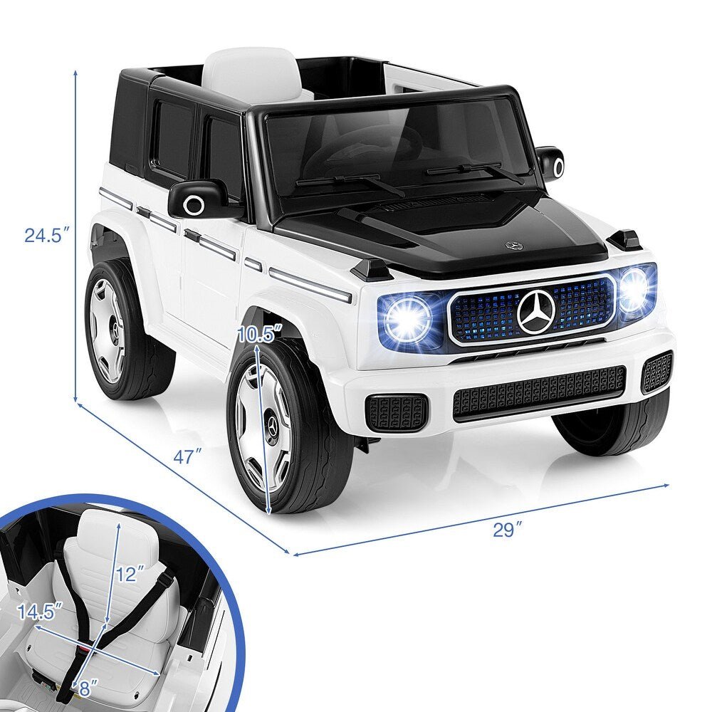 Mercedes Benz G-63 AMG 12V Ride-On EVA- Leather 2M Grey JJ2088 - Colorland Toys
