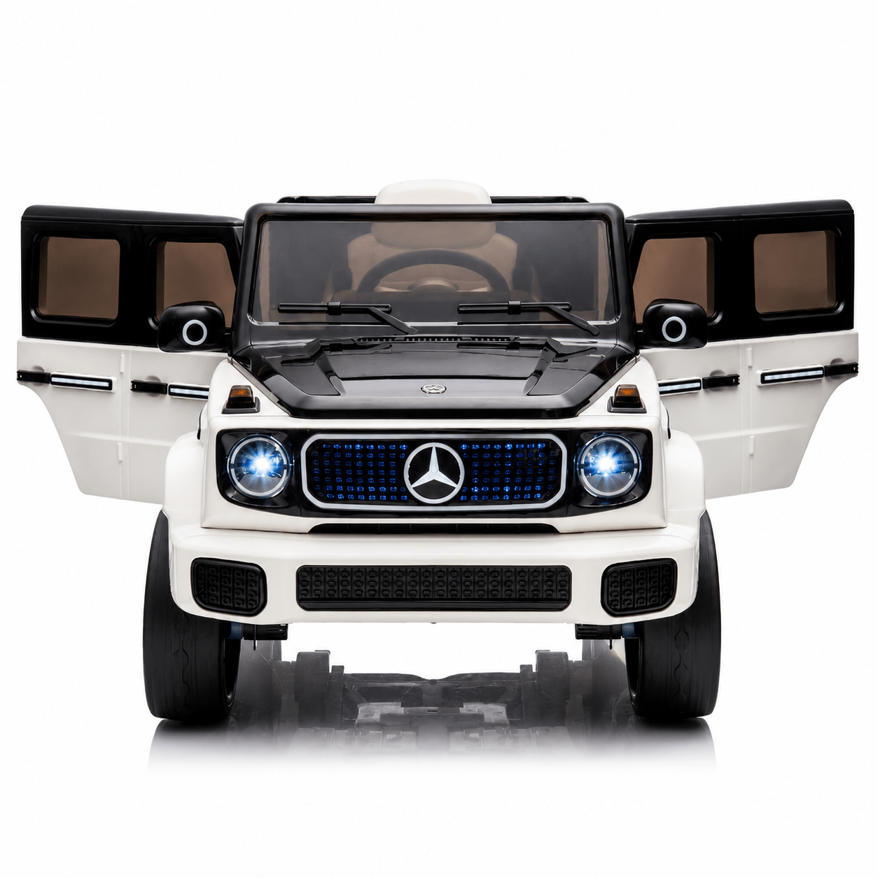 Mercedes Benz G-63 AMG 12V Ride-On EVA- Leather 2M Grey JJ2088 - Colorland Toys
