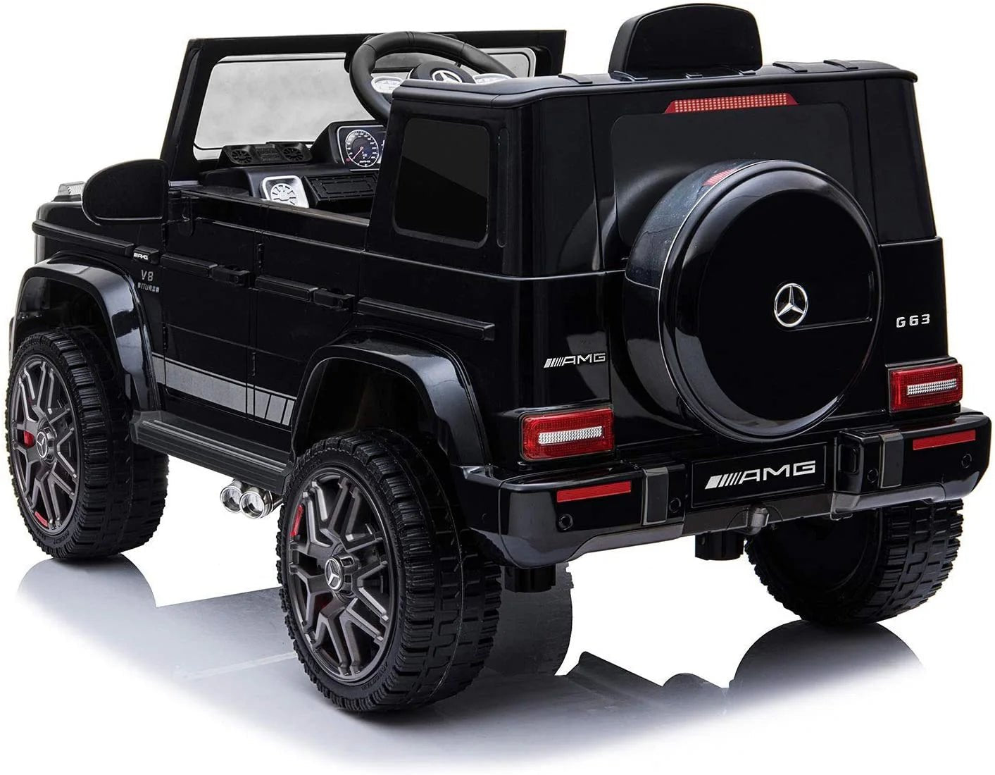 Mercedes - Benz G63 12V Battery - Powered Kids’ Jeep – Black - Colorland Toys