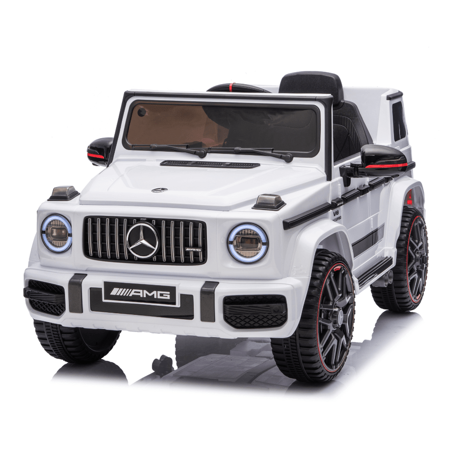 سيارة مرسيدس بنز G63 مرخصة للأطفال، ١٢ فولت، جيب، لون أبيض ZS-0002Q — image 1