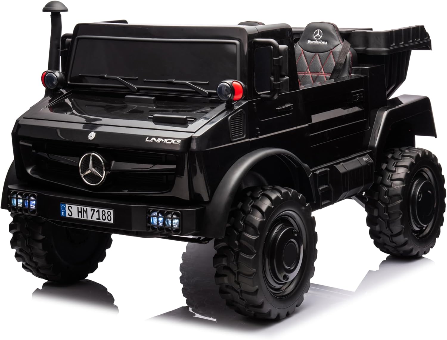 Mercedes Benz Unimog Dump Truck Black HM7188 - Colorland Toys