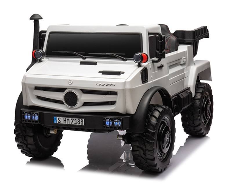 Mercedes Benz Unimog Dump Truck White HM7188 — image 1