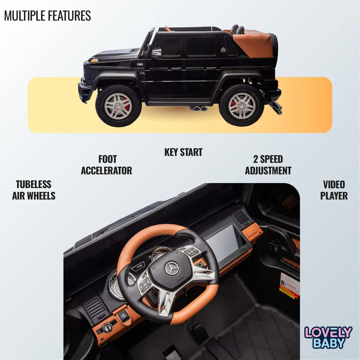 Mercedes-Maybach G650 Ride On 12V/4M Black A1000 — image 6