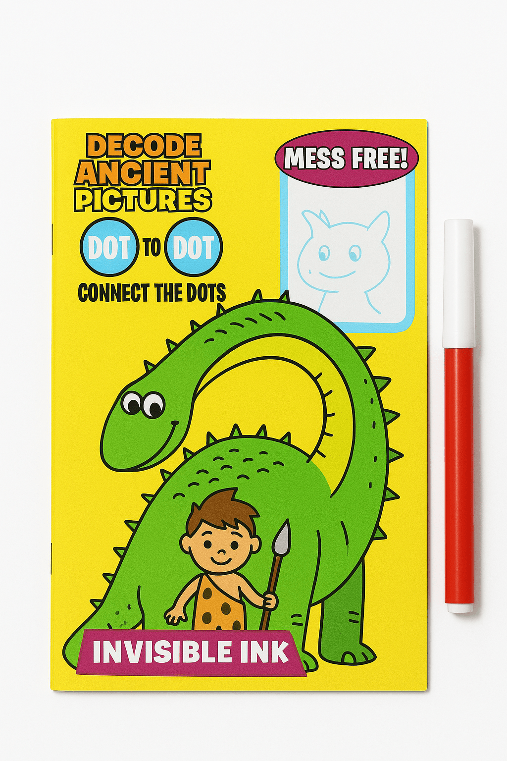 Mess Free Dot To Dot Invisible Ink Count Up To 100 DOT108 - Colorland Toys