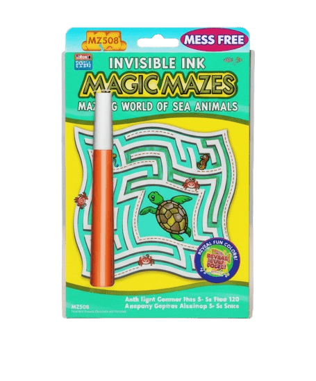 Mess Free Invisible Ink Magic Mazes Mazing World of Sea Animals MZ508 - Colorland Toys