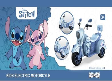 Mesuca Stitch Kids Electric Motorcycle Ride On DC41503-ST — image 4