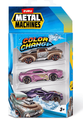 Metal Machines Color Change Car Pack of 3 67101 - Colorland Toys