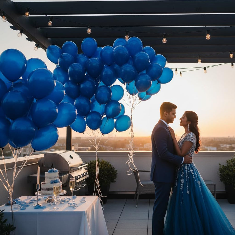 METALLIC BALLOON BLUE 18299 — image 3