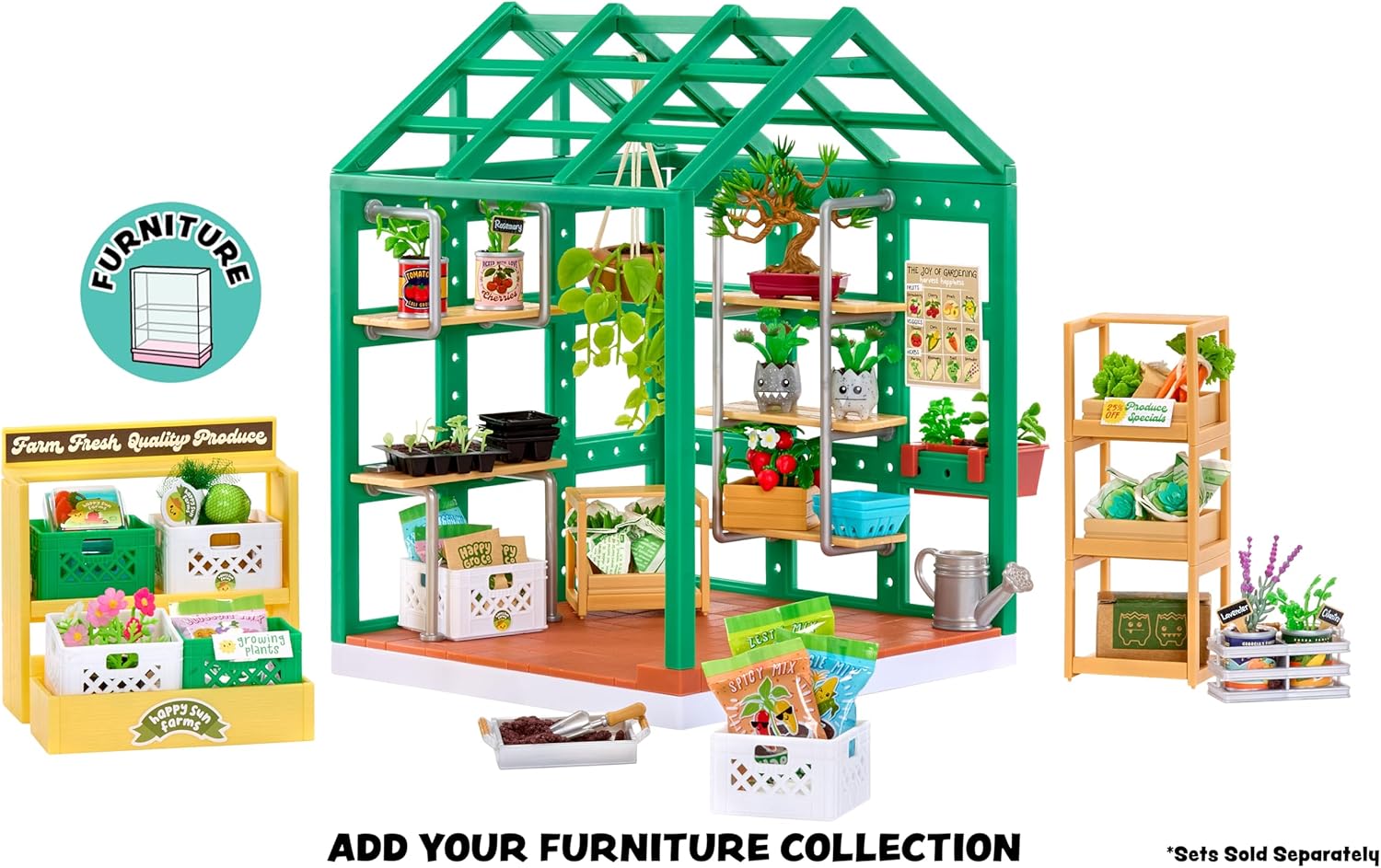 MGA's Miniverse Spaces Starter Pack Greenhouse MGA-598060 - Colorland Toys