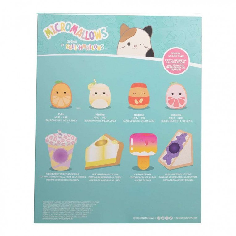 Squishmallows SQMM Micromallows 2.5In Delux Plush Accessory Set SQMM0018