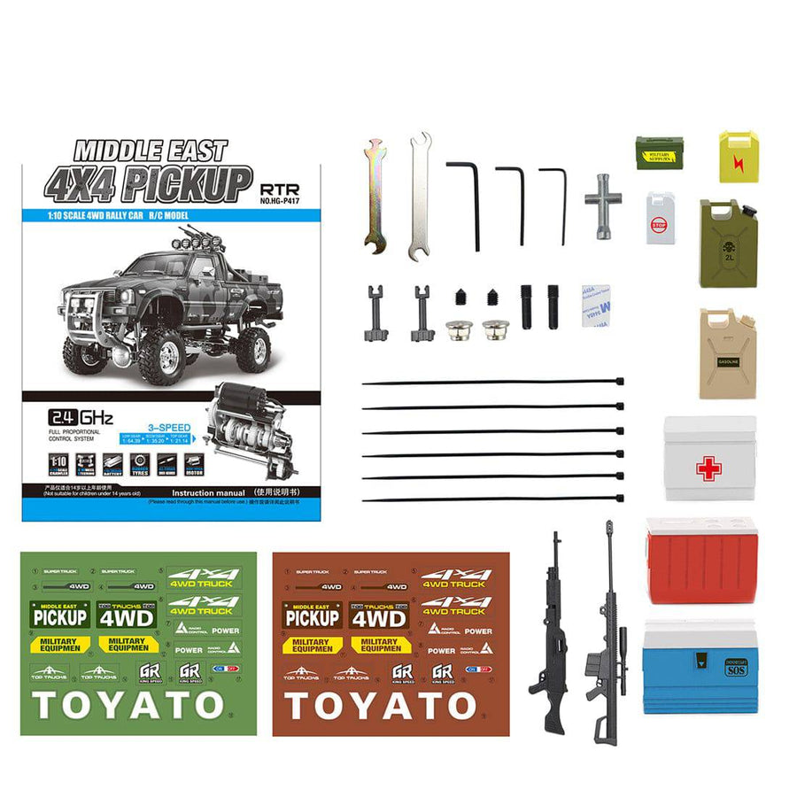 Middle East 4x4 Pickup 4WD Rally RC Car Military 1:10 — image 3